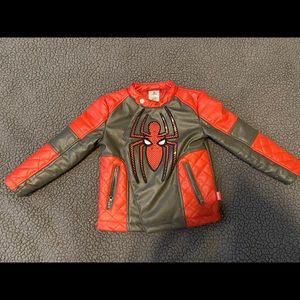 Little Boys Disney Spider-Man Leather Jacket